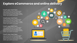 Explore eCommerce and Online Delivery - Black Grey