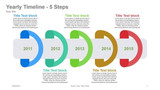 Yearly Timeline Diagram- 5 Steps