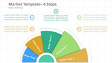 Process Diagram- 5 Steps With half cercle