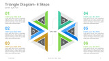 Triangle Diagram-6 Steps with diamond design