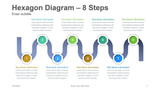 Hexagon Diagram - 8 Steps timeline