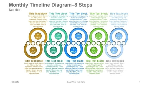 Monthly Timeline Diagram- 10 Steps