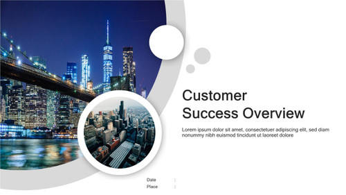 Header Designs - Customer Success Overview - City View - Circular Design