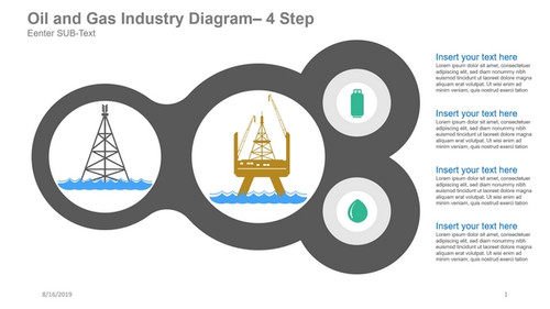 Oil and Gas Industry Diagram - 4 Step