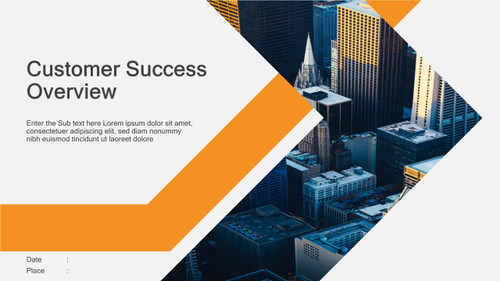 Header Designs - Customer Success Overview - City Top View inside Arrow Design