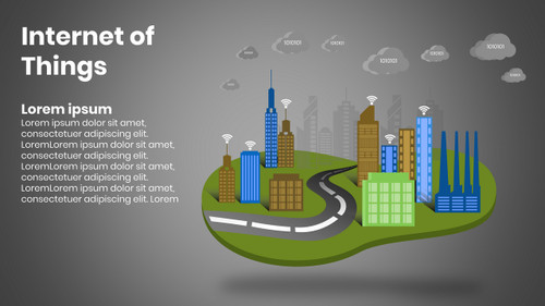 Internet of Things - City - Connected through Cloud