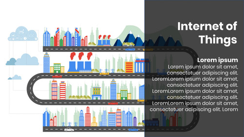 Internet of Things - Header - with Plants or Buildings - Parallel lanes