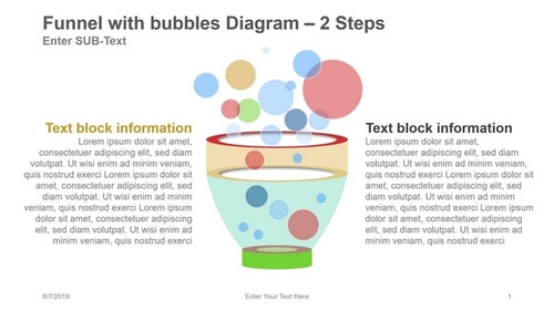 Funnel Diagram - Cup Shape Funnel - 2 Steps