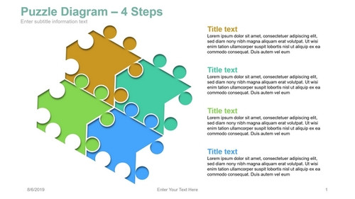 Puzzle Diagram - 4 Steps123475