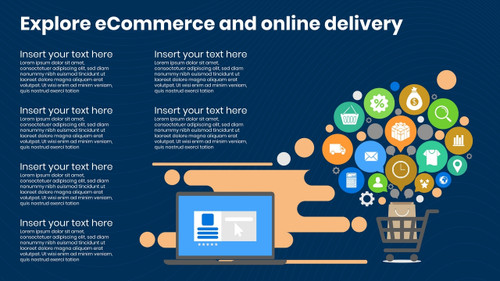 Explore eCommerce and Online Delivery - Blue