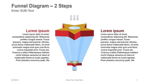 Funnel Diagram - 5 corner star - 2 Steps