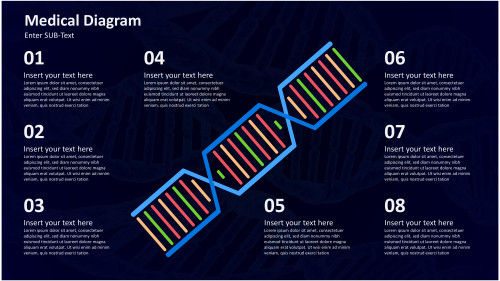 Medical Diagram - DNA - Slanted - 8 Steps