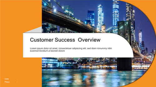 Header Designs - Customer Success Overview - City Night View with Bridge