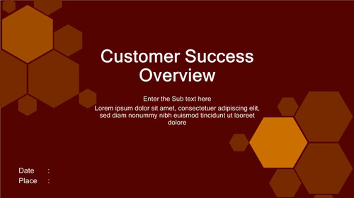 Header Designs - Customer Success Overview - Hexagon Design