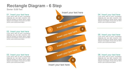 Rectangle Diagram- 6 Steps Rolling paper