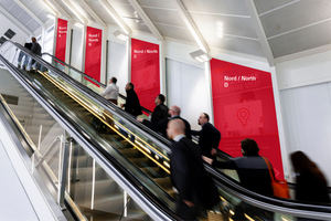 Window Branding - Escalator from S-Bahn platform to Torhaus entrance