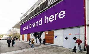 Banner on side of Hall 4 - West (2027)