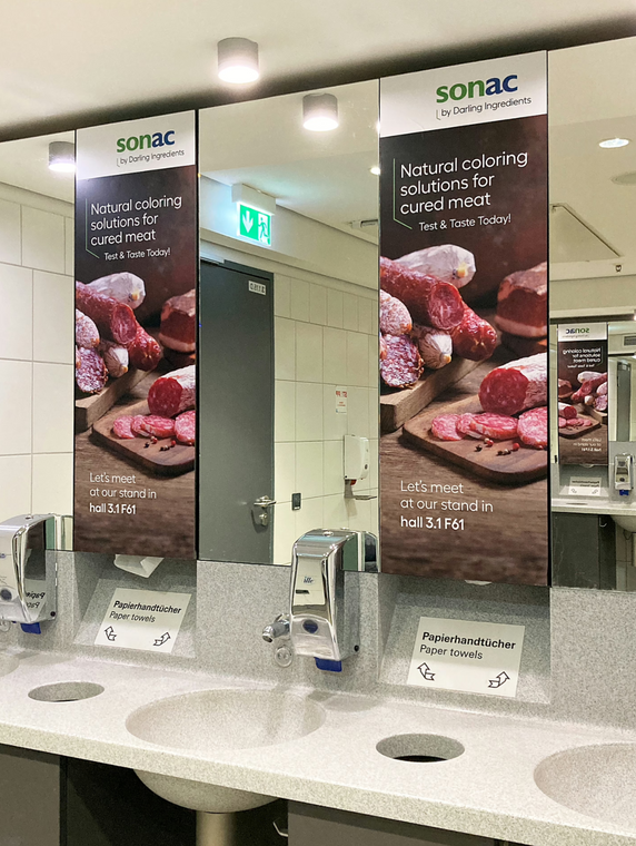 Restroom Mirrors Branding