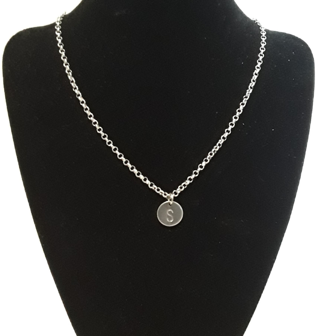 Buy Double Connected Gold Fill Stamped Initial Disc Necklace Also in Rose  Gold and Silver Online in India - Etsy