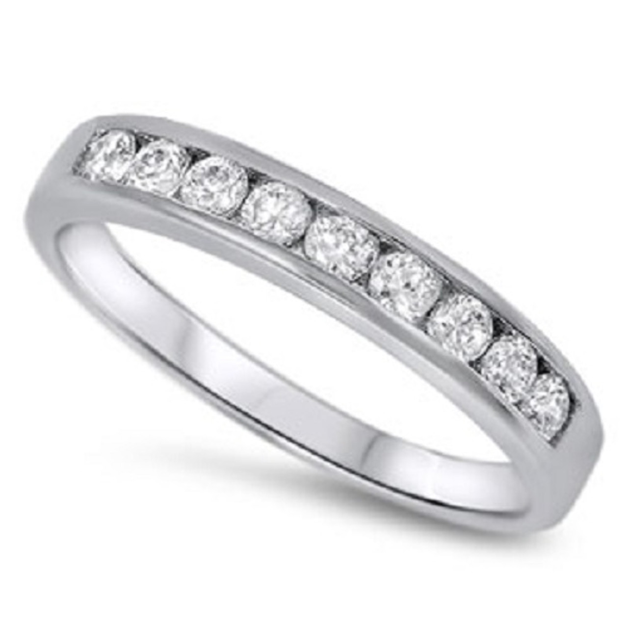 Cz diamond store wedding bands