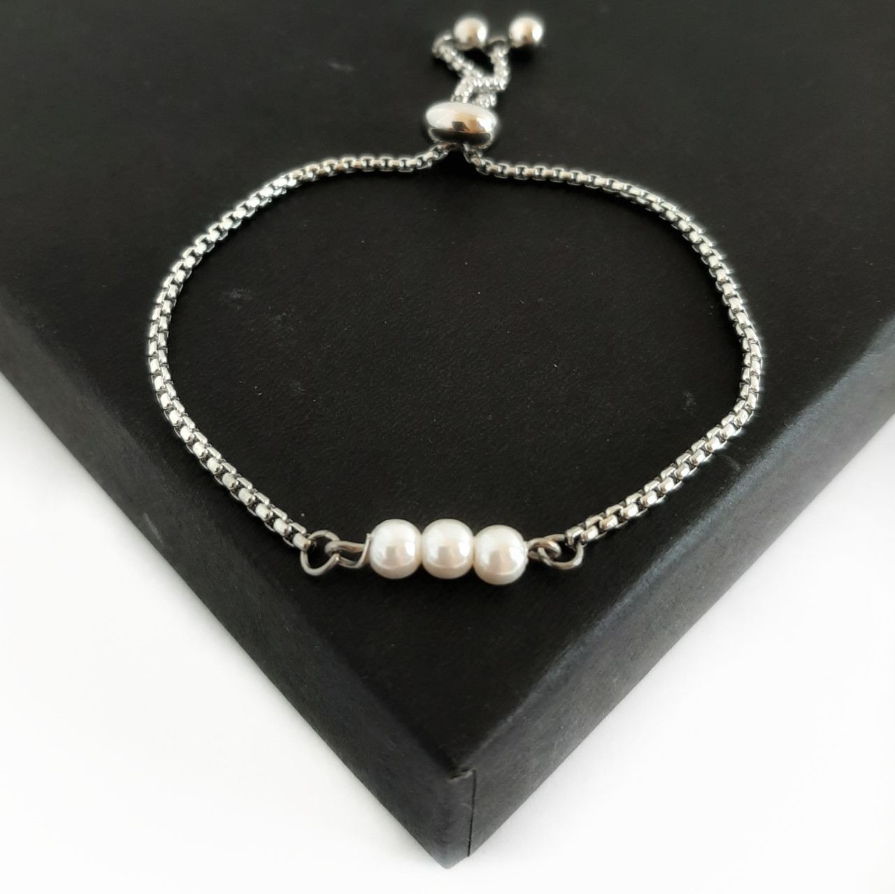 Buy Genuine 8mm Pearl Bracelet, Adjustable Pearl Bracelet, Large Freshwater Pearl  Bracelet, Sterling and Pearl Bracelet Online in India - Etsy