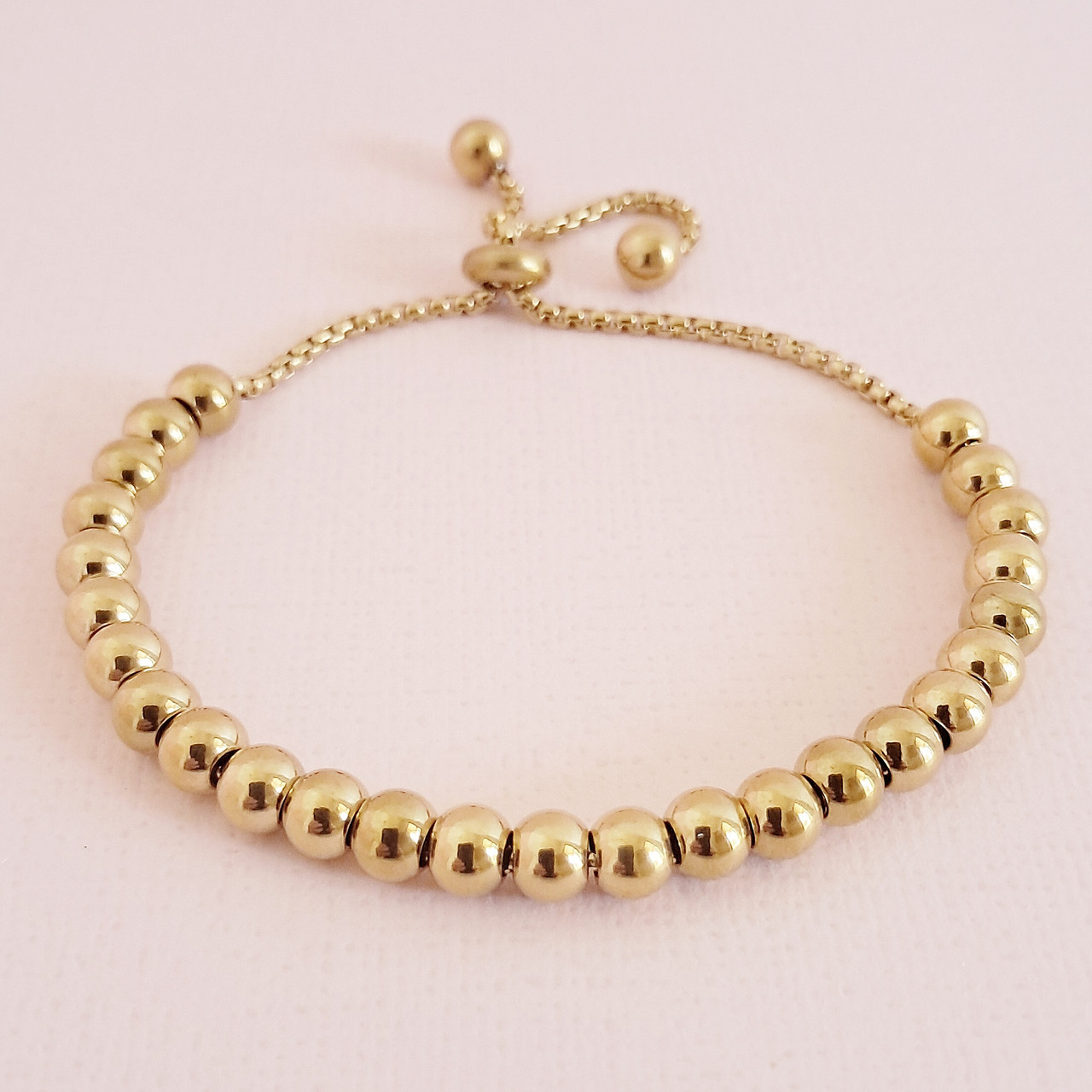 Precious Metal-Plated Sterling Silver Pavé Logo Slider Bracelet In GOLD | Michael Kors [GB - Foto 3