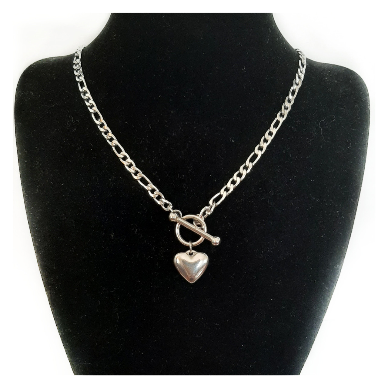 Engravable Sterling Silver 18-inch 7MM Heart Toggle Necklace – Daniels  Jewelers