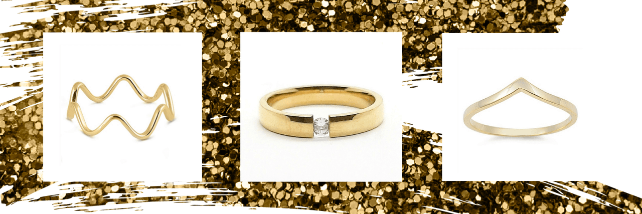 Yellow Gold Plated Rings