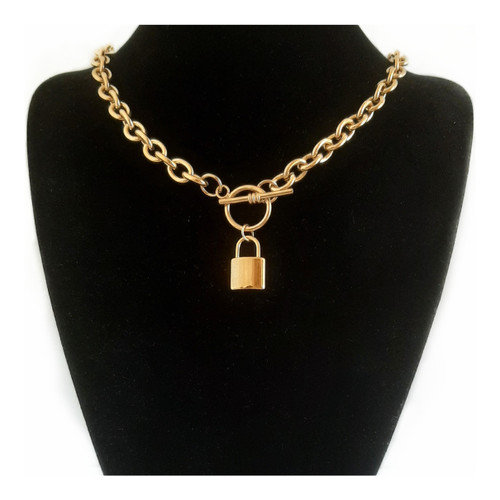Barbed Wire Padlock Necklace | Attitude Clothing