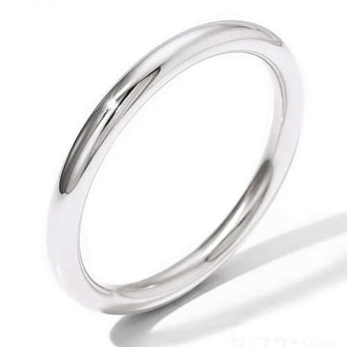 Polished Silver 316 Steel - XL 72mm 8mm Thick Plus Size Bangle