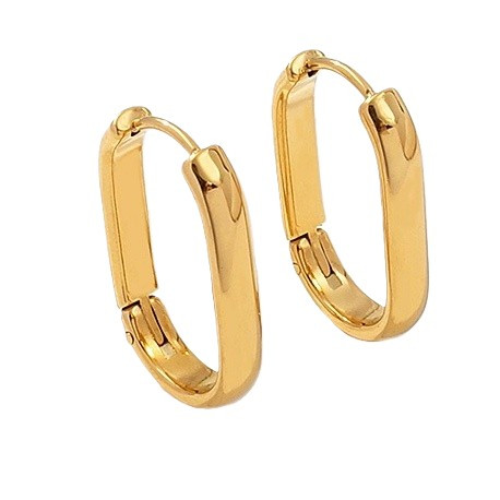 Minimalist Gold Hoop Earrings – Gold Plated Stainless Steel