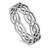 Sterling Silver 925 Cross Over Weave Dress Ring