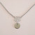 Silver Art Deco Scroll & Initial Pendant Necklace