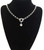 Crystal Formal Choker Chain Necklace Silver Stainless Steel Customised Hand Made