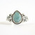 STERLING SILVER Genuine Natural Larimar Stone Ring