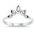 Sterling Silver Curved Stackable Mandala Crown Ring