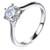 Sterling Silver 1ct Round Solitaire Classic Engagement Ring 