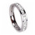 Crystal Wedding Eternity Band Ring - Silver Hypoallergenic Stainless Steel