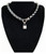 Heavy Chunky Rolo Belcher Chain Necklace with Padlock T-Bar Toggle
