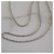 Made to Measure Singapore Rope Twist Chain- Long or Short - Silver Stainless Steel