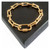 Gold Plated Heavy U link Hardware Carabiner Bracelet- Made to Measure Customised Length