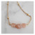 Pink Moonstone  Necklace - Gold on 316 Steel - Custom Length