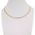 Custom Made Length Figaro Necklace - Gold Plated on 316 Steel