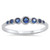 Sapphire promise dress ring - Sterling Silver