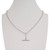 Delicate Fob T-Bar Necklace – Custom Length – Silver Stainless Steel