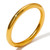 Gold on 316 Steel - XL 72mm 8mm Thick Plus Size Bangle