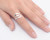 Plus size sterling silver ring