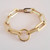 Gold Plated Oversized Jumbo Paperclip Link Statement Bracelet