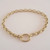 Custom Made Length Gold Oval Belcher Chain Bracelet – Gate lock carabiner