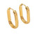 Minimalist Gold Hoop Earrings – Gold Plated Stainless Steel